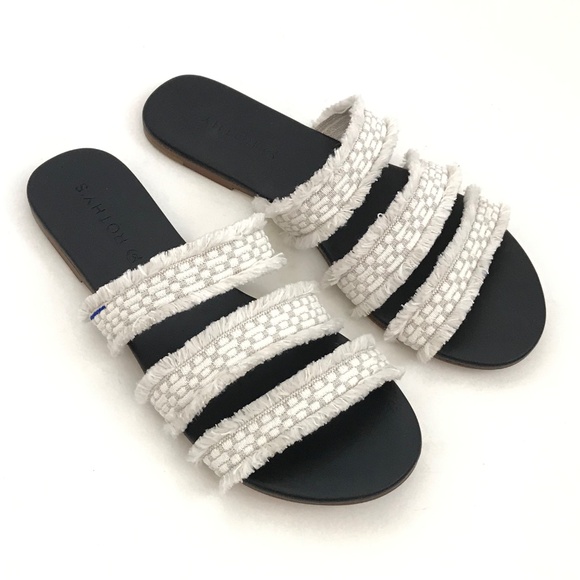 ROTHY’S Slide Sandals Sea Shell Fringe Slip On Sandals Women’s Size 8.5 - Picture 15 of 15